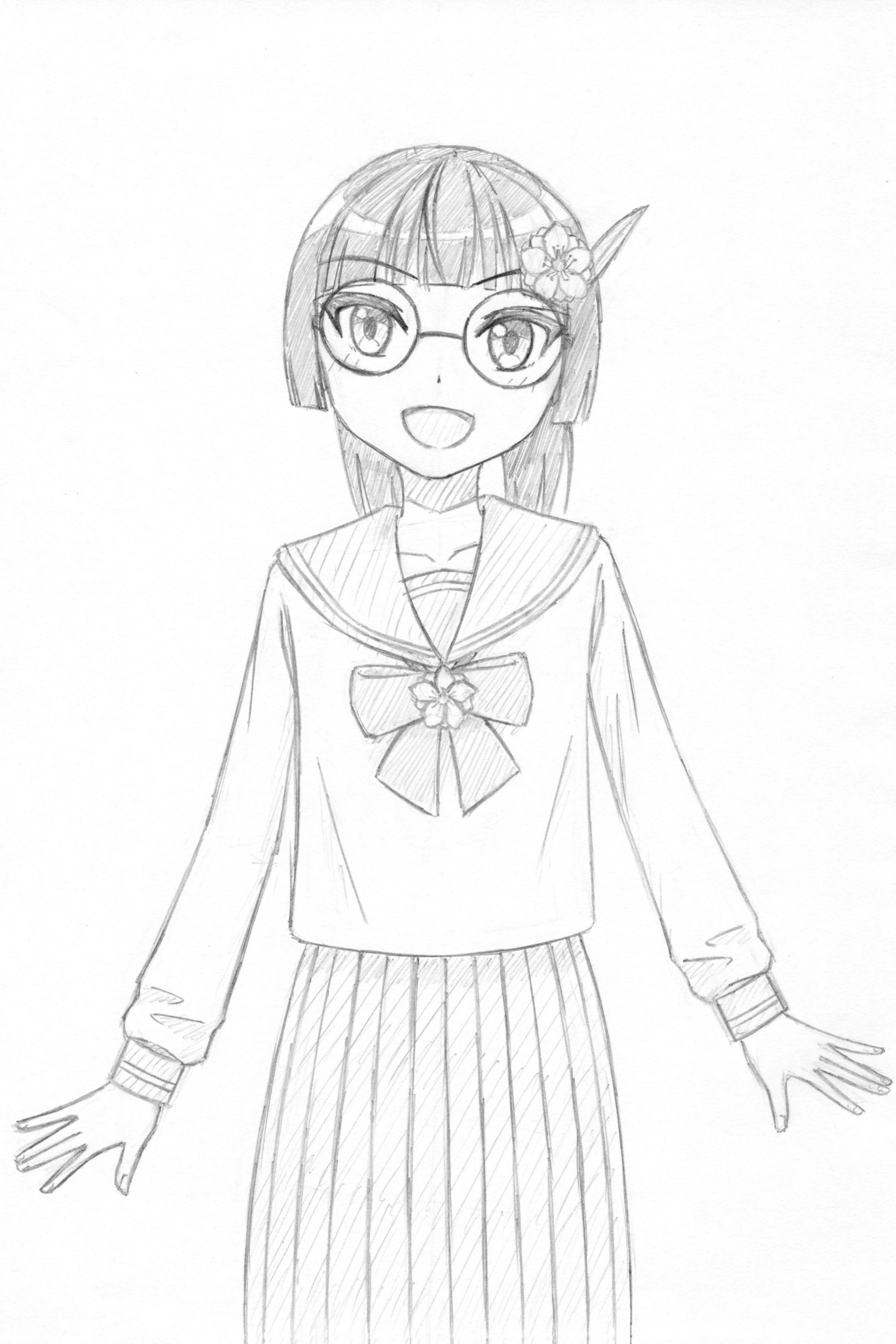 桃コーデなももちゃん