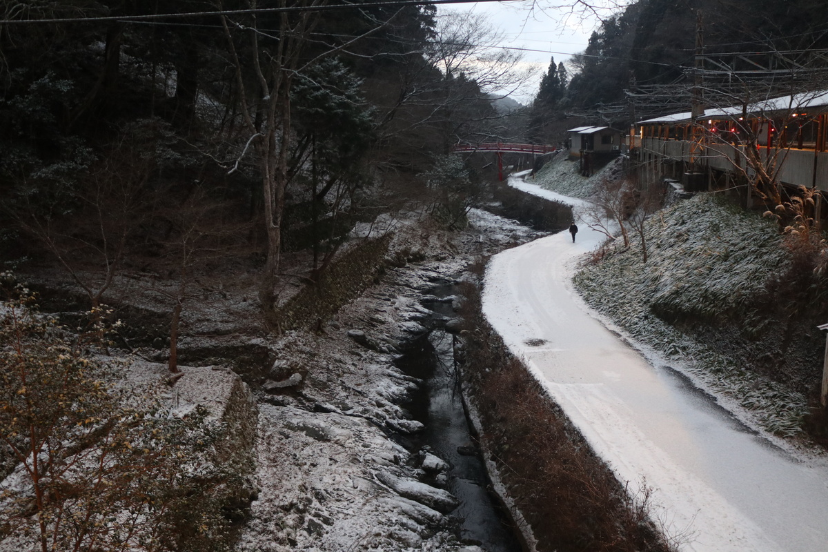 極楽橋駅周辺の積雪状況 - 3
